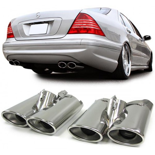 AMG Style μπούκες εξατμίσεως για Mercedes-Benz S-Class (W220) AMG Style μπούκες εξατμίσεως για Mercedes-Benz S-Class (W220)